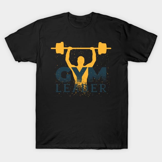 Gym Leader Lettering with 3 Stars in a Circle At the Bottom Gym T-Shirt by Wyees Foster